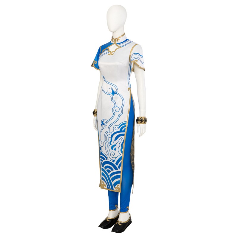 Chun Li Cosplay Costumes Female Street Fighter Halloween Dress Suit