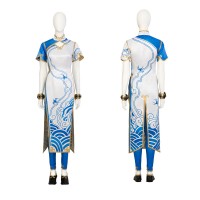 Chun Li Cosplay Costumes Female Street Fighter Halloween Dress Suit