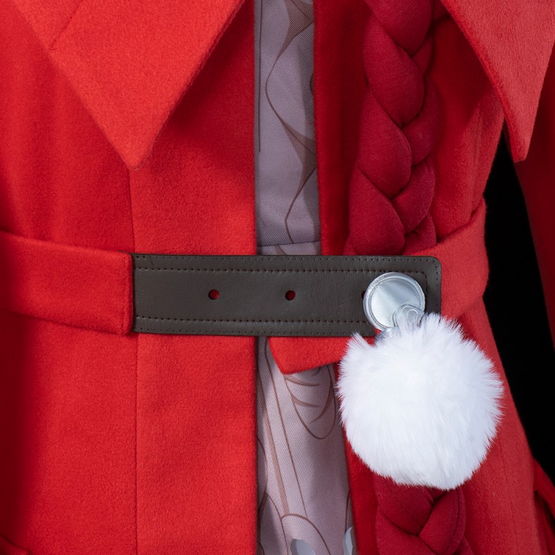 Honkai Star Rail Cosplay Costumes Female Clara Red Uniform Dress