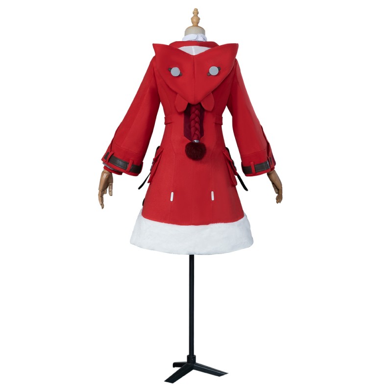 Honkai Star Rail Cosplay Costumes Female Clara Red Uniform Dress