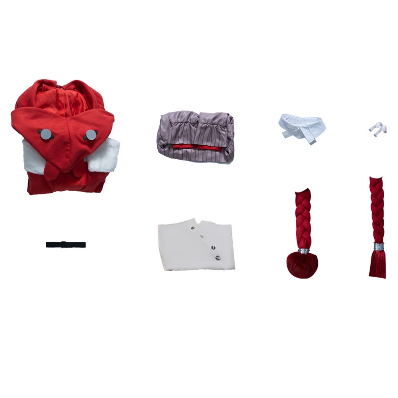 Honkai Star Rail Cosplay Costumes Female Clara Red Uniform Dress