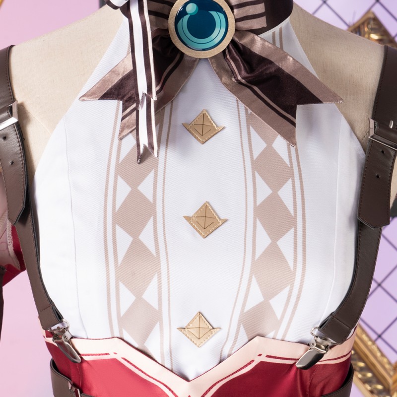 Genshin Impact Charlotte Female Cosplay Costumes