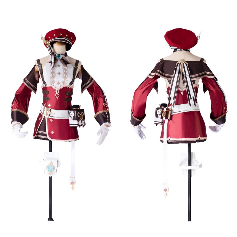 Genshin Impact Charlotte Female Cosplay Costumes