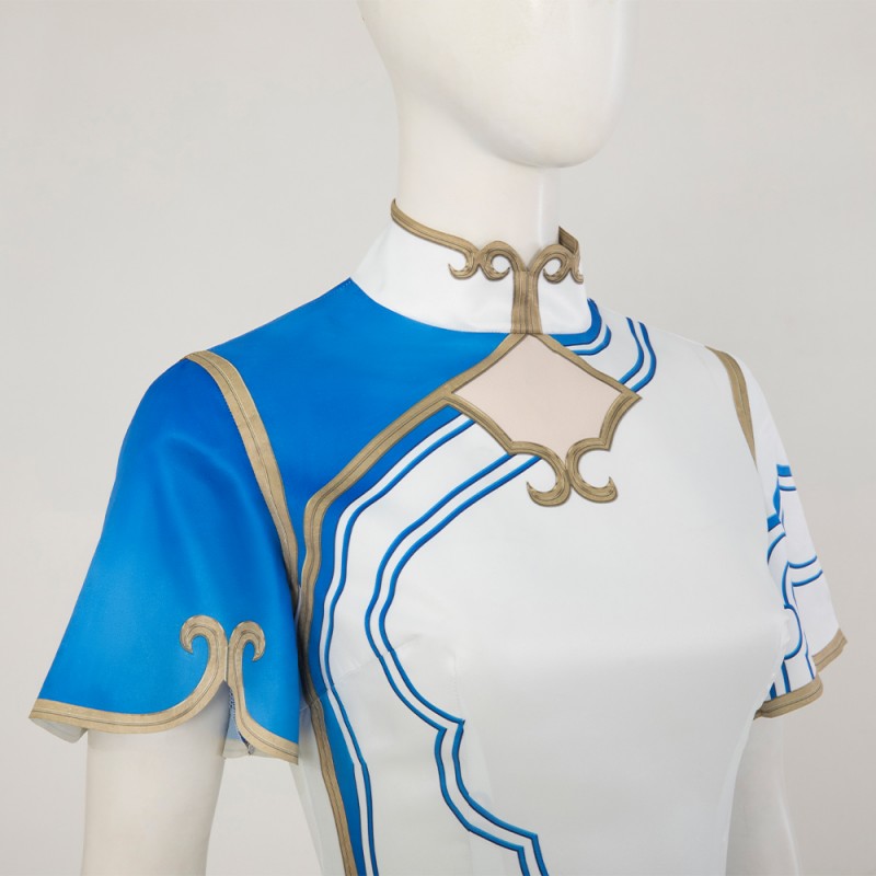 Street Fighter Women Cosplay Costume Chun Li Printed Jumpsuit Version