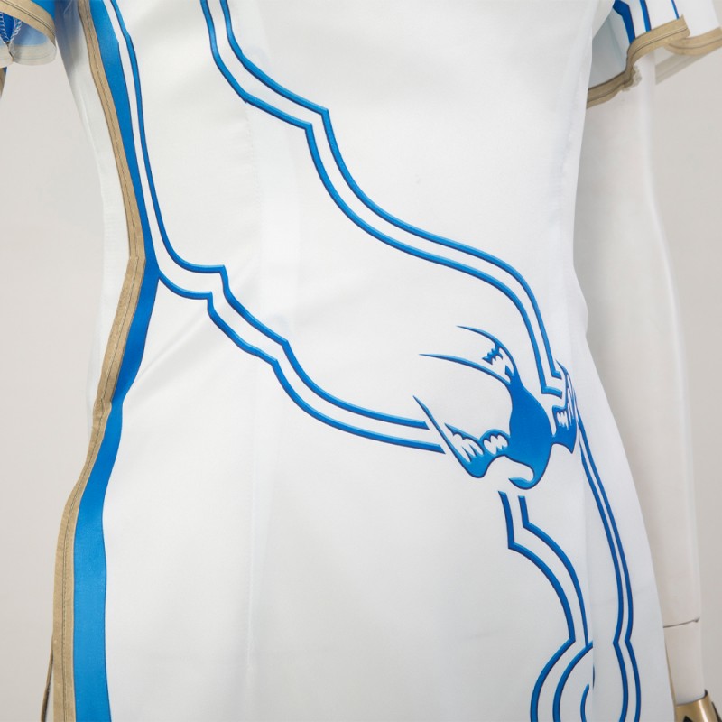 Street Fighter Women Cosplay Costume Chun Li Printed Jumpsuit Version