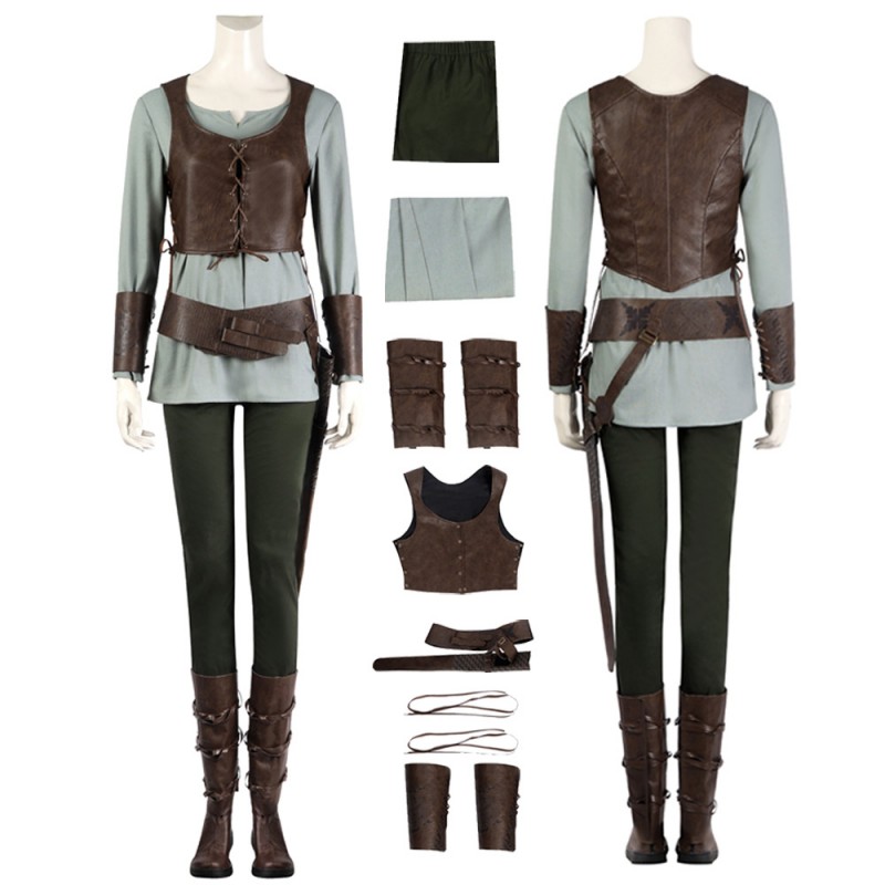 Ciri Witcher Costume The Witcher 3 Wild Hunt Cosplay Suit Women Halloween Outfit