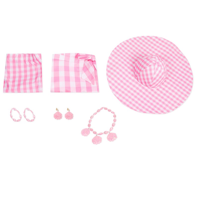2023 Movie Doll Costumes Margot Robbie Cosplay Suit Babi Pink Dress