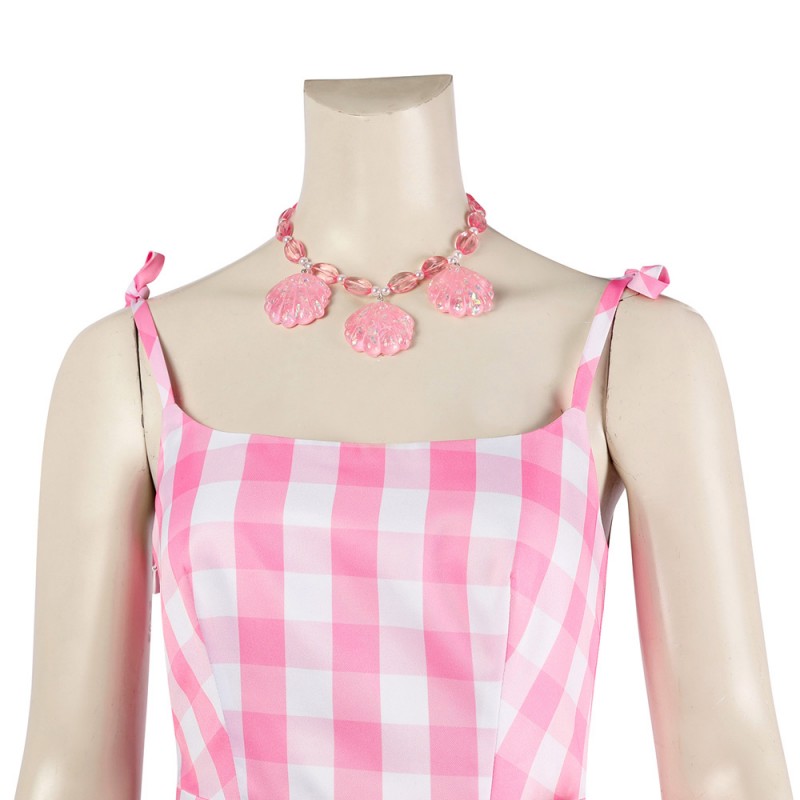 2023 Movie Doll Costumes Margot Robbie Cosplay Suit Babi Pink Dress