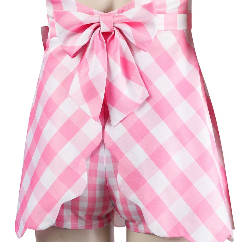 2023 Movie Doll Costumes Margot Robbie Cosplay Suit Babi Pink Dress
