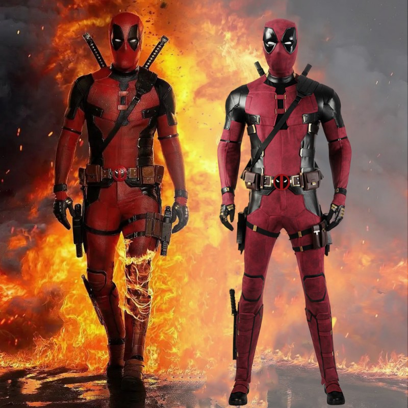Deadpool 3 Cosplay Costume Wade Wilson New Deadpool Halloween Outfits Full Set