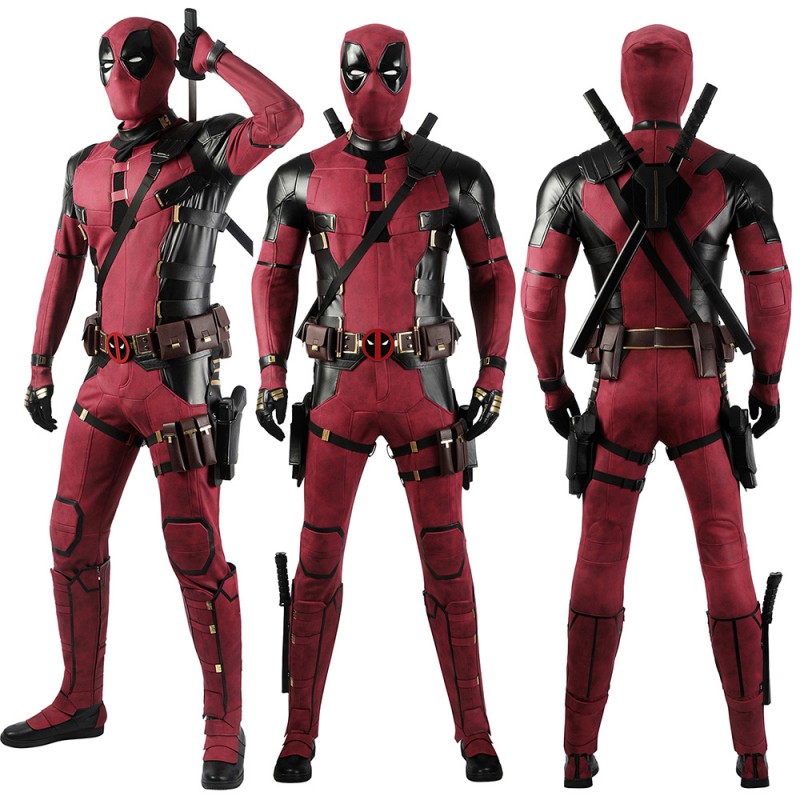 Ready To Ship - Deadpool 3 Cosplay Costume Wade Wilson New Deadpool Halloween Outfits Full Set