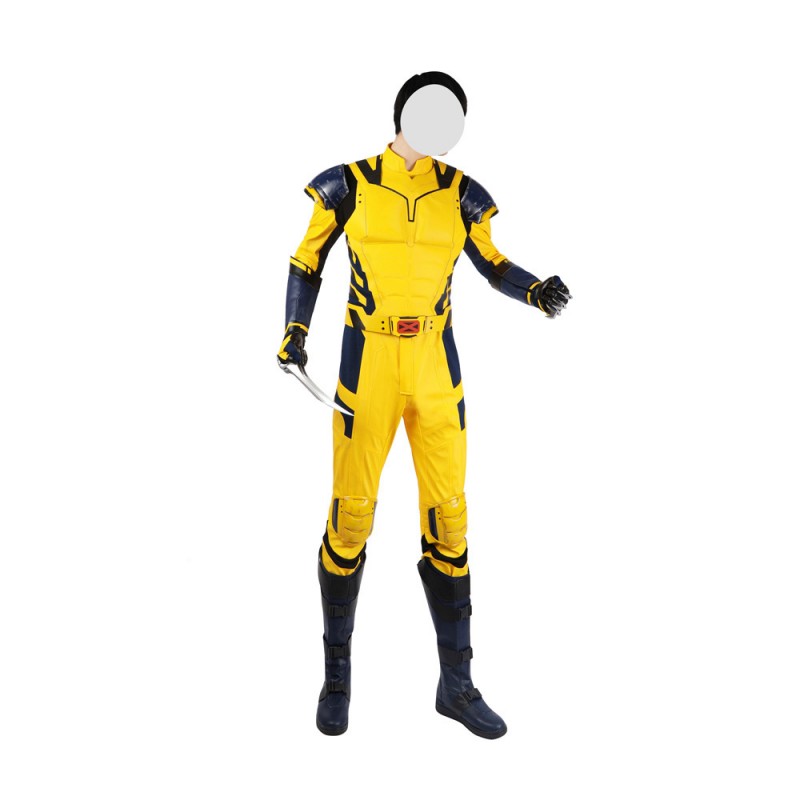 Wolverine Yellow Costume Deadpool 3 James Logan Howlett Halloween Cosplay Suit
