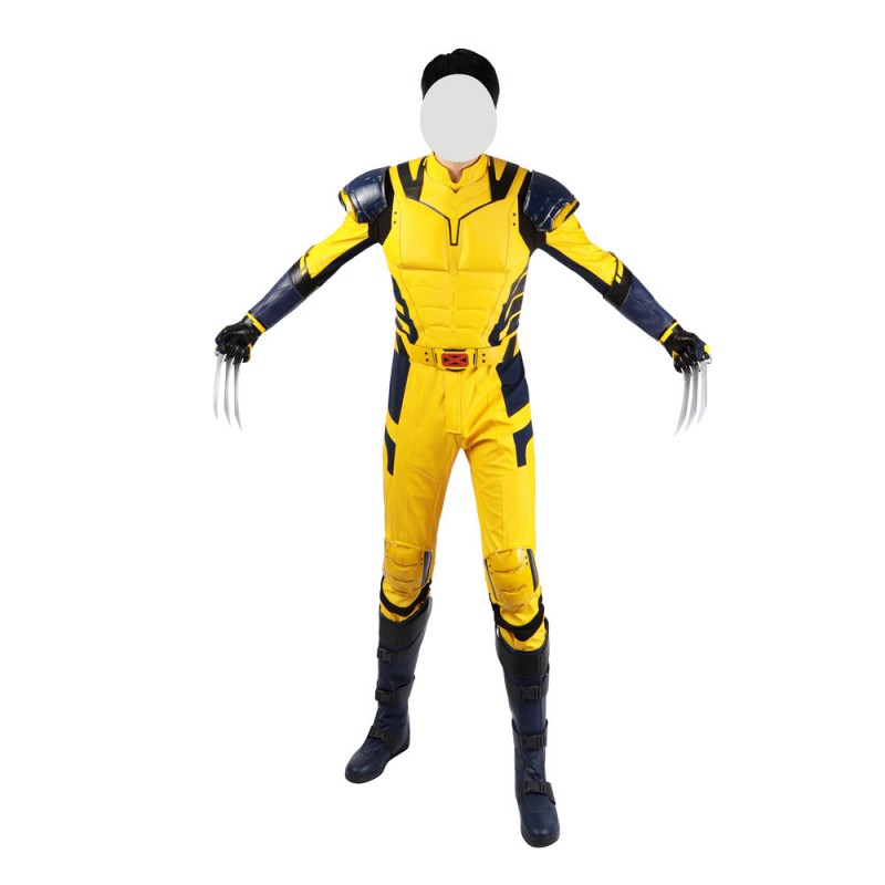 Wolverine Yellow Costume Deadpool 3 James Logan Howlett Halloween Cosplay Suit