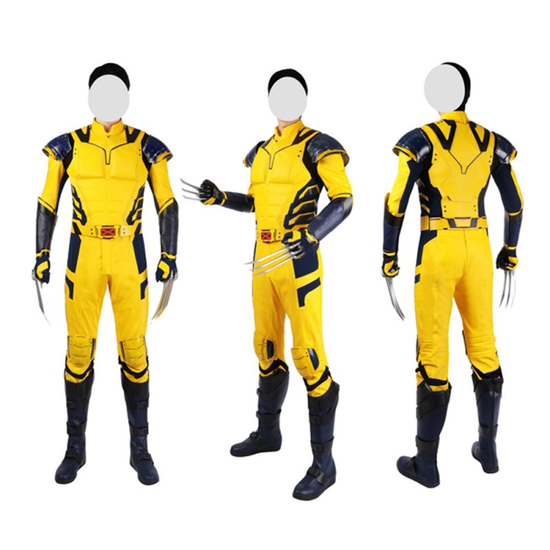 Wolverine Yellow Costume Deadpool 3 James Logan Howlett Halloween Cosplay Suit