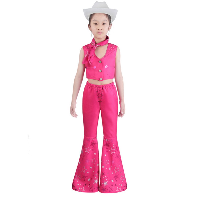 Kids Babi Costume 2023 Doll Movie Babi Pink Cosplay Suit