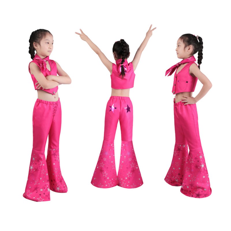 Kids Babi Costume 2023 Doll Movie Babi Pink Cosplay Suit