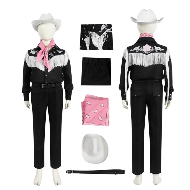 Kids Babi Ken 2023 Film Costume Cowboy Ken Cosplay Suit - Champion Cosplay