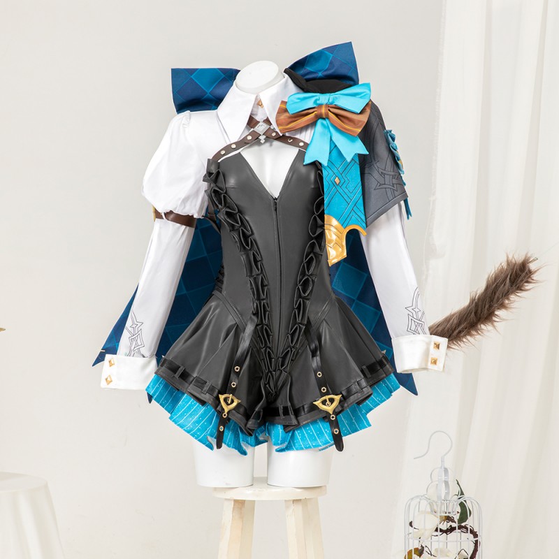 Genshin Impact Cosplay Costumes Lynette Outfits