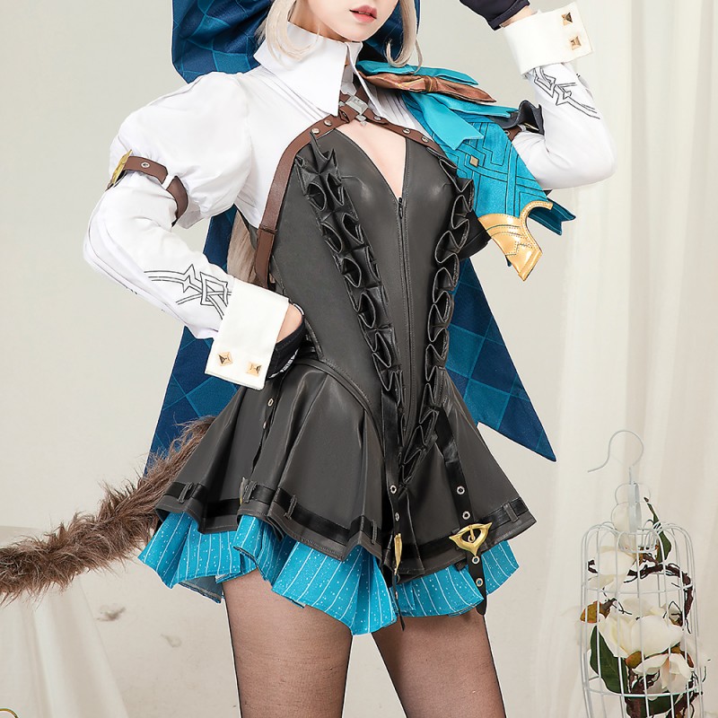 Genshin Impact Cosplay Costumes Lynette Outfits