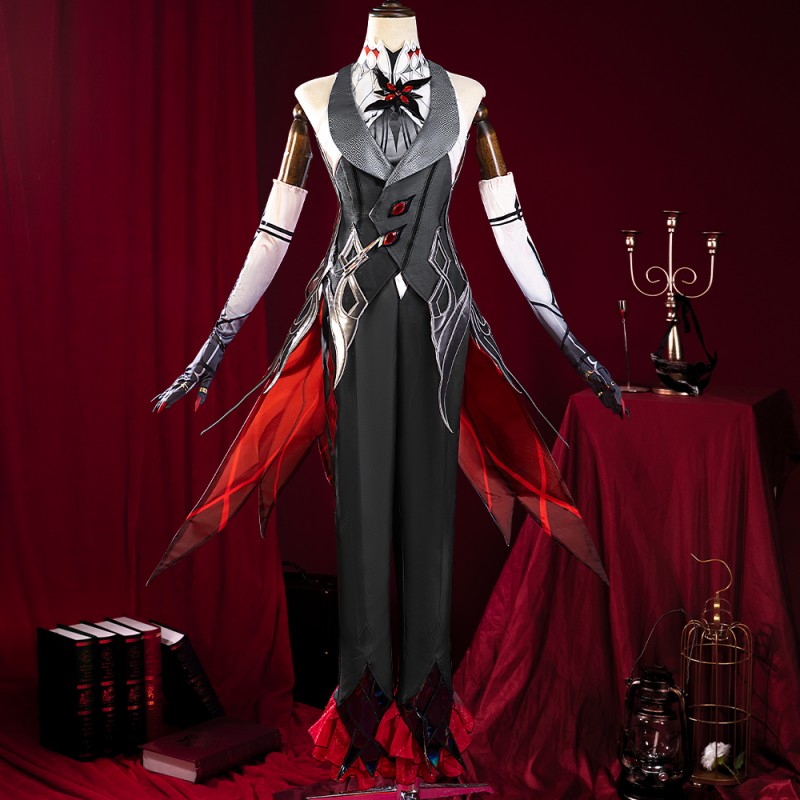 Arlecchino Costume Genshin Impact Female Cosplay Outfit
