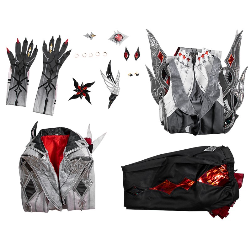 Arlecchino Costume Genshin Impact Female Cosplay Outfit