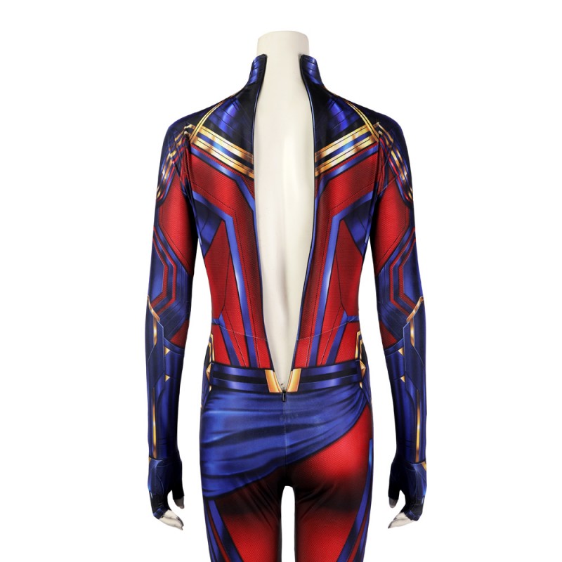 2023 Captain Marvel Jumpsuit Avengers Endgame Carol Danvers Cosplay Costumes