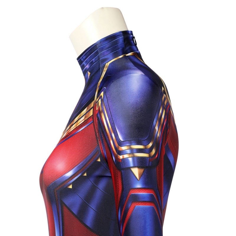 2023 Captain Marvel Jumpsuit Avengers Endgame Carol Danvers Cosplay Costumes