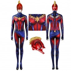 2023 Captain Marvel Jumpsuit Avengers Endgame Carol Danvers Cosplay Costumes