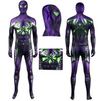 Spiderman Jumpsuit Spider-Man Miles Morales Purple Suit Cosplay Costume