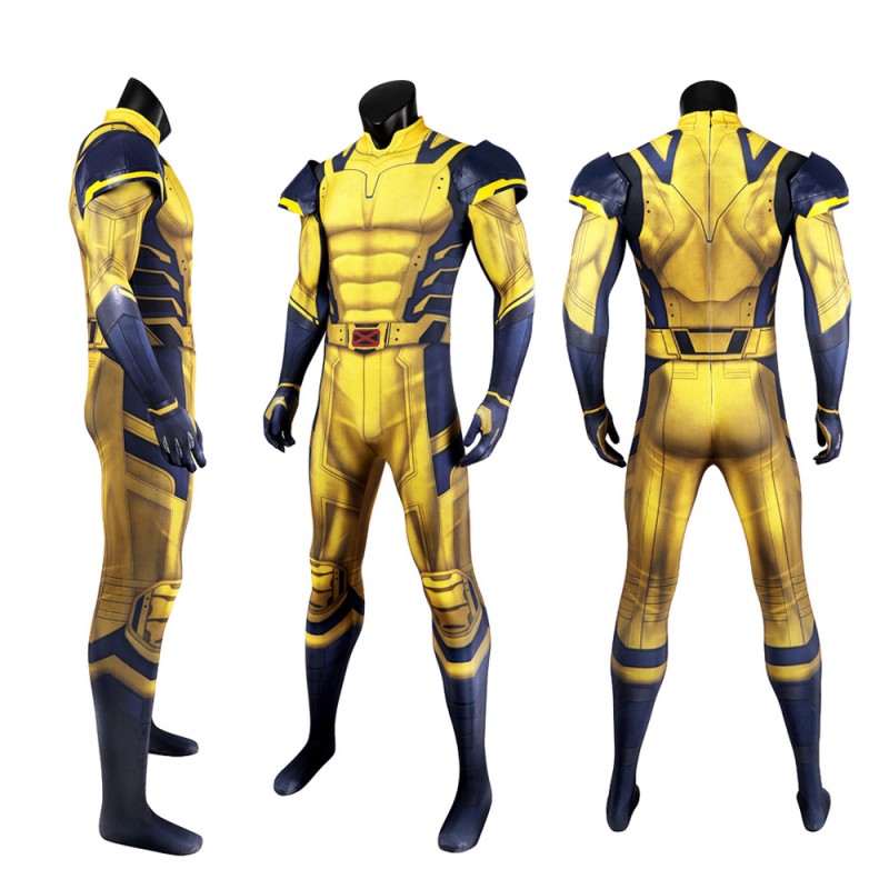 Wolverine Jumpsuit Deadpool 3 Yellow Cosplay Costumes