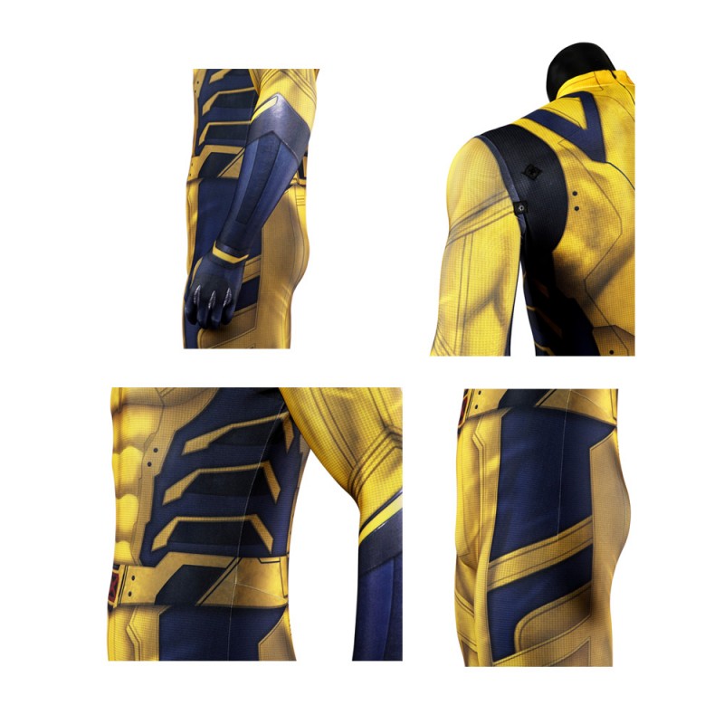 Wolverine Jumpsuit Deadpool 3 Yellow Cosplay Costumes