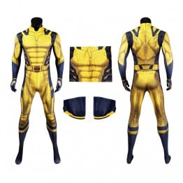 Ready To Ship - Wolverine Jumpsuit Deadpool 3 Yellow Cosplay Costumes