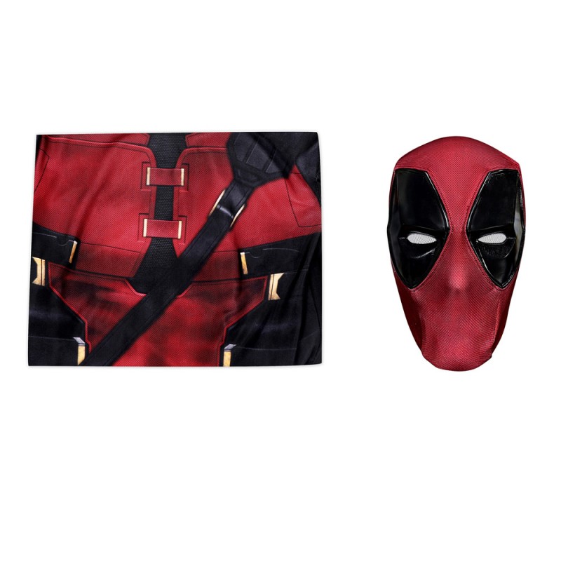 Deadpool 3 Jumpsuit Deadpool Wade Wilson Red Cosplay Costume