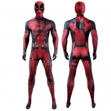 Deadpool 3 Jumpsuit Deadpool Wade Wilson Red Cosplay Costume