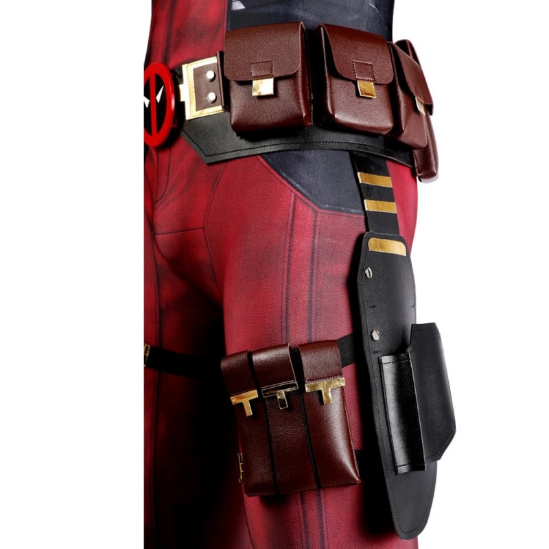 Wade Wilson Jumpsuit Deadpool 3 Cosplay Costume With Accessories