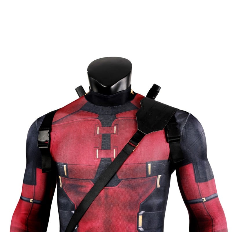 Wade Wilson Jumpsuit Deadpool 3 Cosplay Costume With Accessories