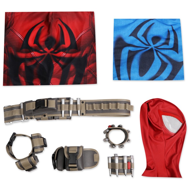 Scarlet Spider Ben Reilly Jumpsuit Spider-Man Across The Spider-Verse Cosplay Costumes