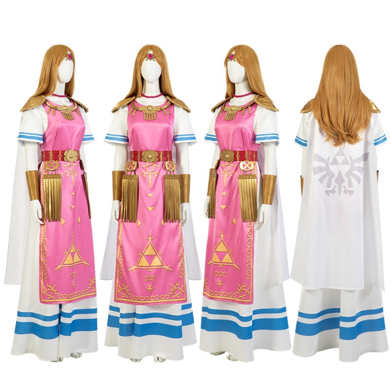 New Princess Zelda Costume Super Smash Bros Cosplay Suit The Legend of Zelda Dress