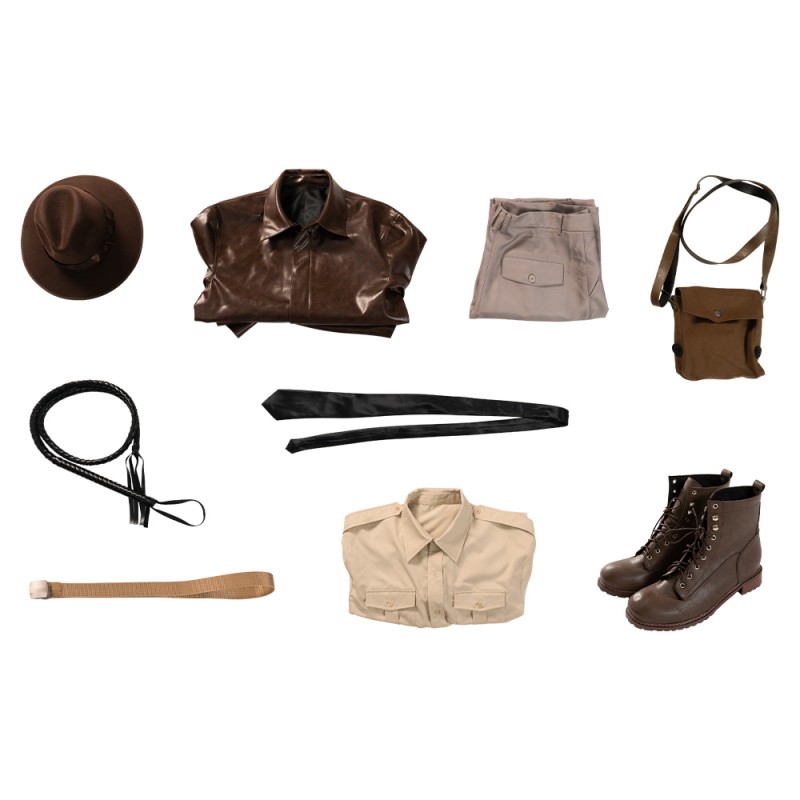 Indiana Jones 5 Cosplay Costume Indiana Jones and The Dial of Destiny Halloween Suit
