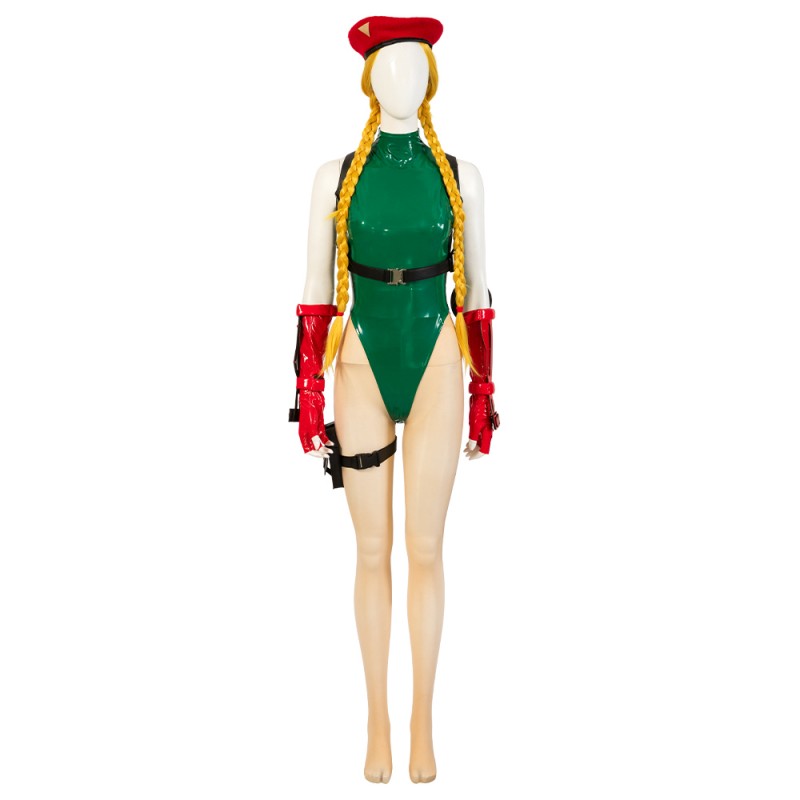 Street Fighter Cosplay Costumes Cammy White Green Halloween Outfits