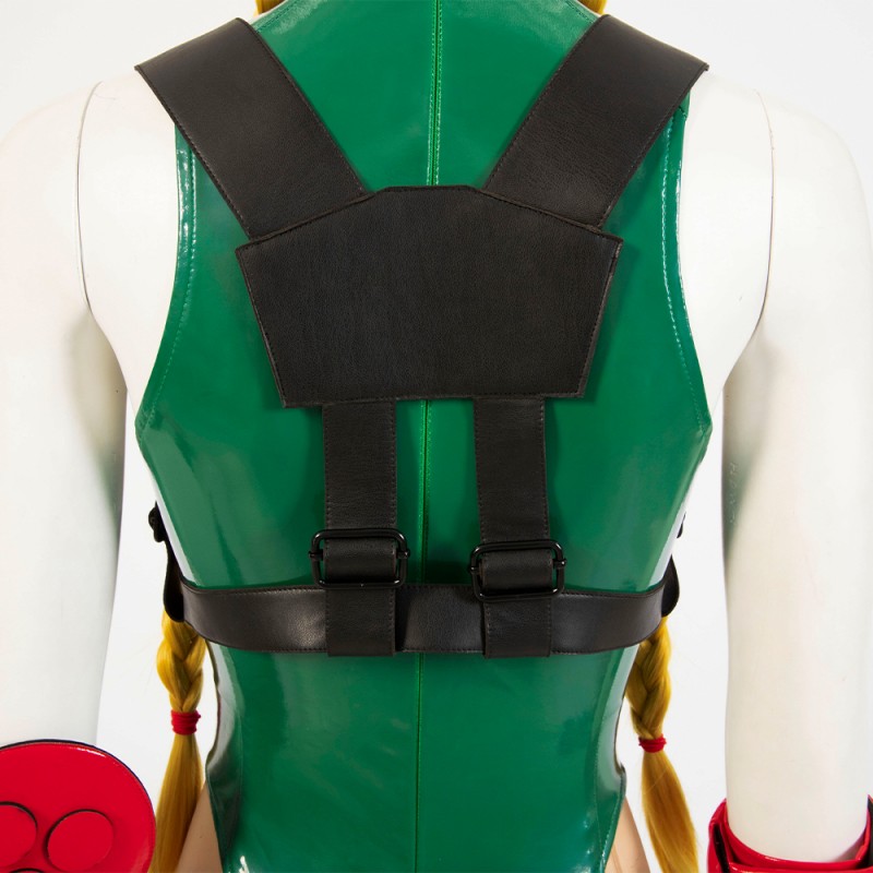 Street Fighter Cosplay Costumes Cammy White Green Halloween Outfits