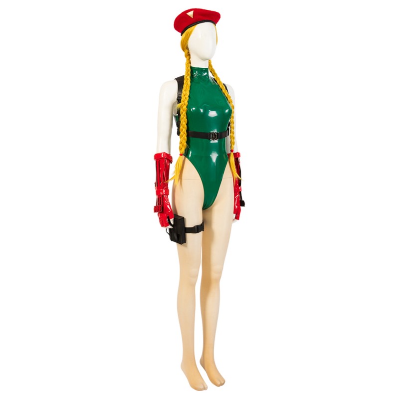 Street Fighter Cosplay Costumes Cammy White Green Halloween Outfits