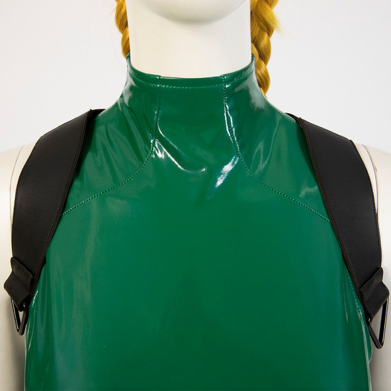 Street Fighter Cosplay Costumes Cammy White Green Halloween Outfits