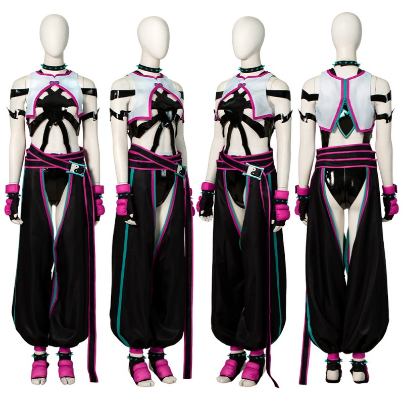 Street Fighter 6 Cosplay Costume Han Juri Suit