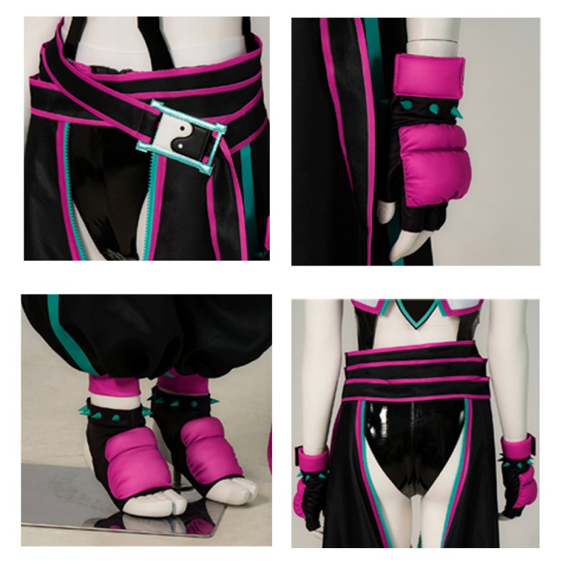 Street Fighter 6 Cosplay Costume Han Juri Suit