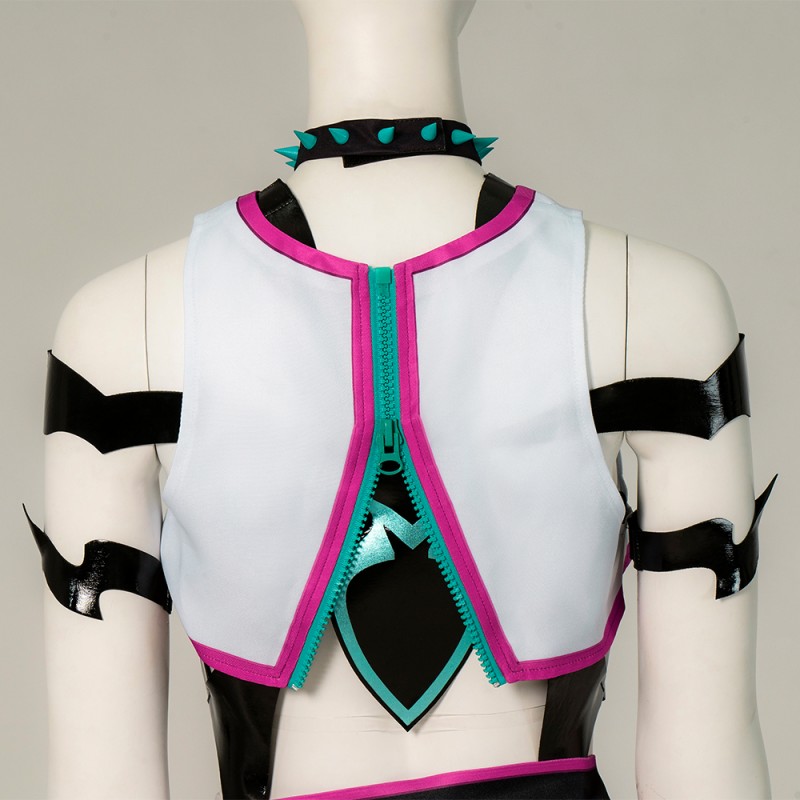 Street Fighter 6 Cosplay Costume Han Juri Suit