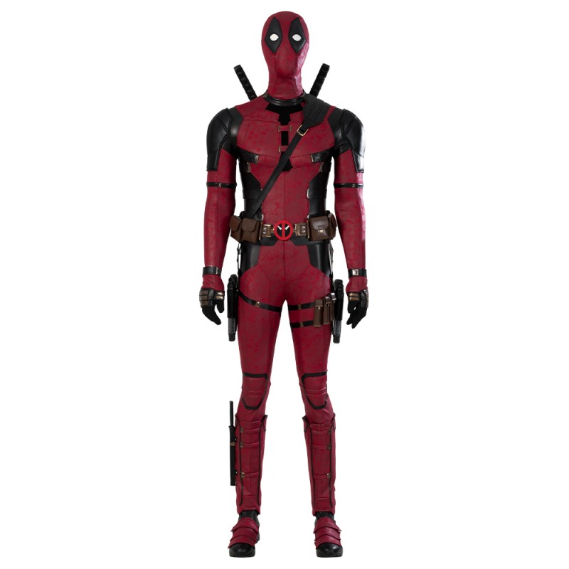 Wade Wilson Cosplay Costume Marvel Deadpool 3 Wade Halloween Red Suits