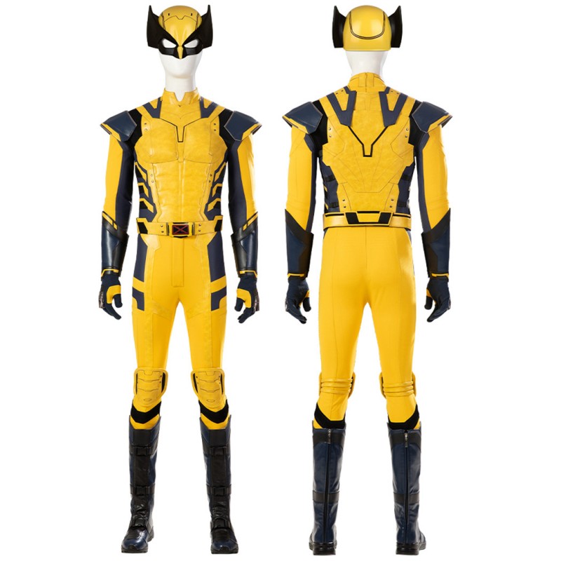 Deadpool 3 Wolverine Costume Logan Yellow Male Halloween Cosplay Suit
