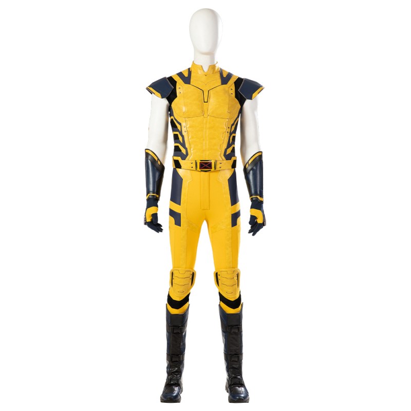 Deadpool 3 Wolverine Costume Logan Yellow Male Halloween Cosplay Suit