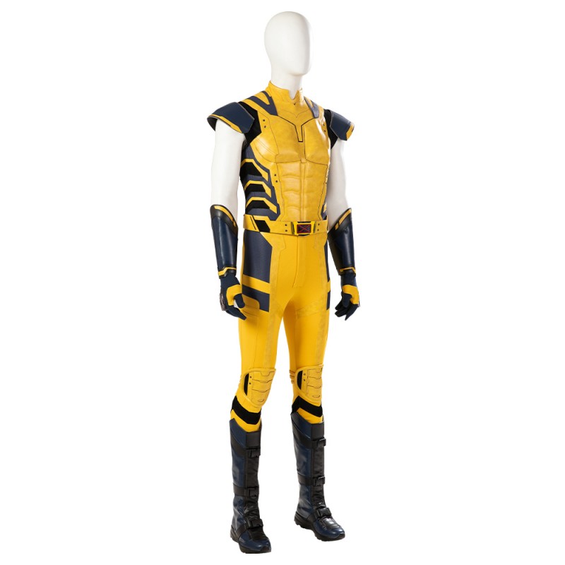 Deadpool 3 Wolverine Costume Logan Yellow Male Halloween Cosplay Suit